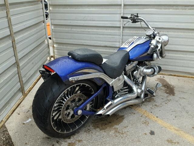 1HD1TD913EB953293 - 2014 HARLEY-DAVIDSON FXSBSE CVO BLUE photo 4