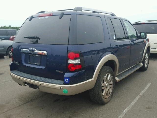 1FMEU74E66UA42114 - 2006 FORD EXPLORER E BLUE photo 4