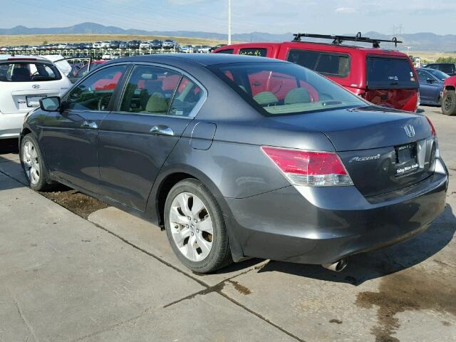 1HGCP36758A042086 - 2008 HONDA ACCORD GRAY photo 3