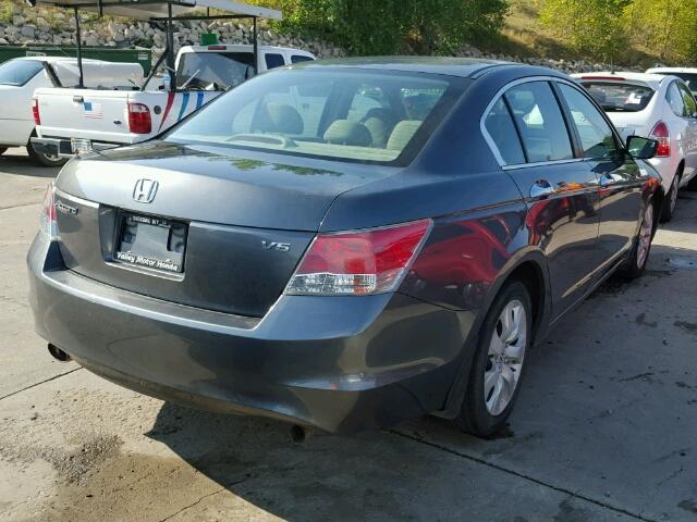 1HGCP36758A042086 - 2008 HONDA ACCORD GRAY photo 4