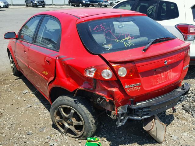 KL5JD66Z05K100652 - 2005 SUZUKI RENO S RED photo 3