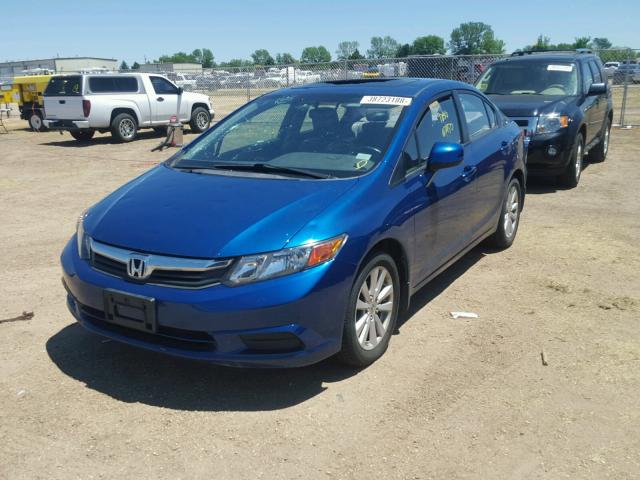 2HGFB2F92CH530932 - 2012 HONDA CIVIC EXL 蓝色 照片 2