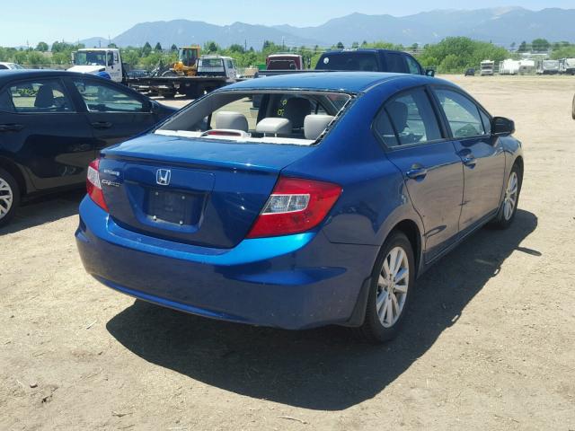 2HGFB2F92CH530932 - 2012 HONDA CIVIC EXL 蓝色 照片 4