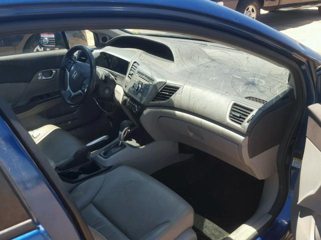 2HGFB2F92CH530932 - 2012 HONDA CIVIC EXL BLUE photo 5