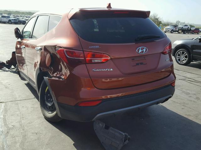 5XYZT3LB2GG345421 - 2016 HYUNDAI SANTA FE S ORANGE photo 3