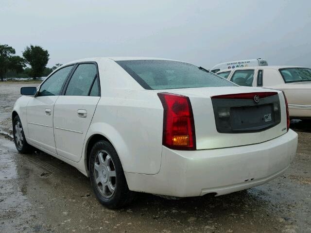 1G6DM577540141452 - 2004 CADILLAC CTS WHITE photo 3