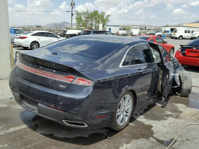 3LN6L2LU5ER804535 - 2014 LINCOLN MKZ HYBRID CHARCOAL photo 4