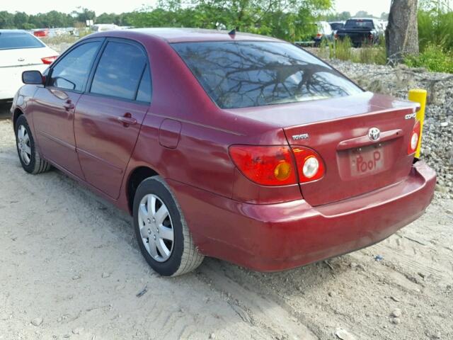 JTDBR32E330041073 - 2003 TOYOTA COROLLA CE RED photo 3