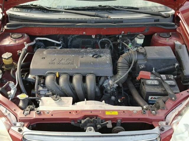 JTDBR32E330041073 - 2003 TOYOTA COROLLA CE RED photo 7