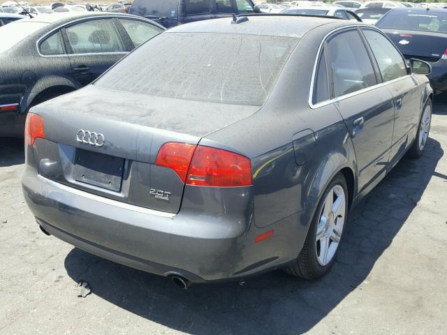 WAUAF78E26A233812 - 2006 AUDI A4 2 GRAY photo 4