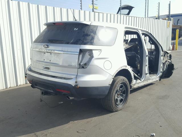 1FM5K7D97DGB20503 - 2013 FORD EXPLORER X SILVER photo 4