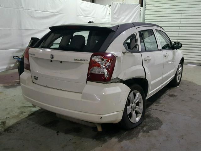 1B3CB3HA4AD567975 - 2010 DODGE CALIBER MA WHITE photo 4