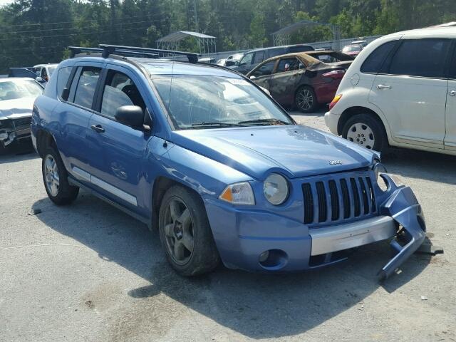 1J8FT57W37D200410 - 2007 JEEP COMPASS BLUE photo 1