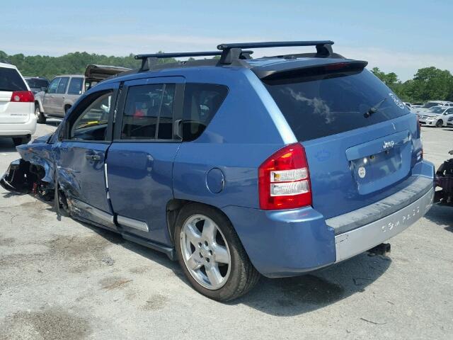 1J8FT57W37D200410 - 2007 JEEP COMPASS BLUE photo 3