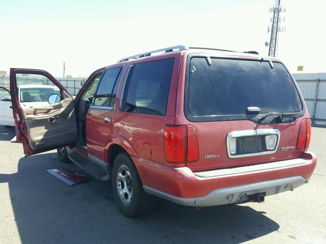 5LMEU27A5YLJ42982 - 2000 LINCOLN NAVIGATOR 红色 照片 3