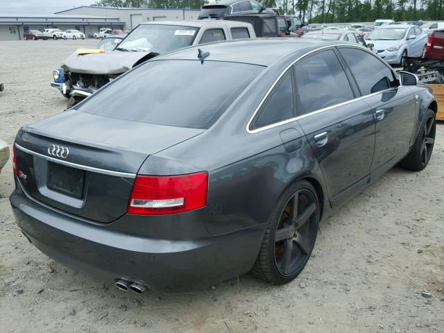 WAUDN74F58N109821 - 2008 AUDI S6 QUATTRO GRAY photo 4