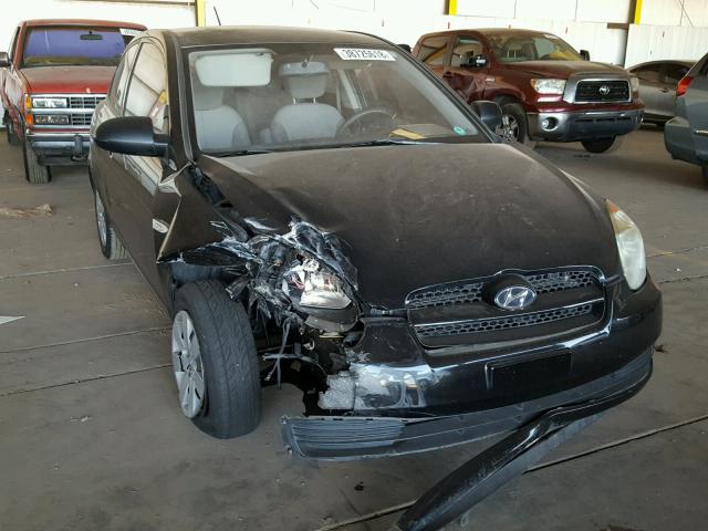 KMHCM36C98U073744 - 2008 HYUNDAI ACCENT GS BLACK photo 1