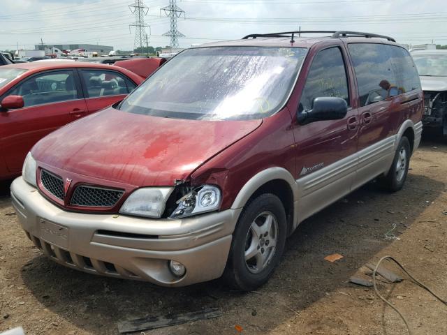 1GMDX03E61D126552 - 2001 PONTIAC MONTANA MAROON photo 2