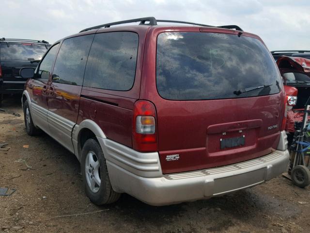 1GMDX03E61D126552 - 2001 PONTIAC MONTANA MAROON photo 3