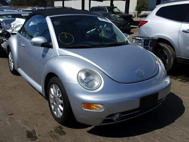 3VWCM31Y14M312996 - 2004 VOLKSWAGEN NEW BEETLE ვერცხლისფერი ფოტო 1