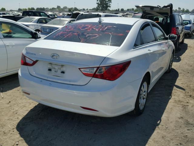 5NPEB4AC4BH024937 - 2011 HYUNDAI SONATA GLS WHITE photo 4