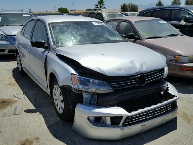 3VW2K7AJ1EM406860 - 2014 VOLKSWAGEN JETTA BASE SILVER photo 1