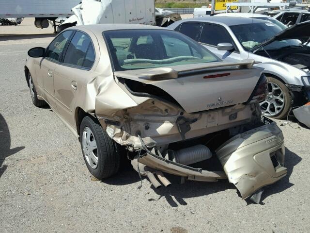 1G2NE52E25M208284 - 2005 PONTIAC GRAND AM S 金色 照片 3