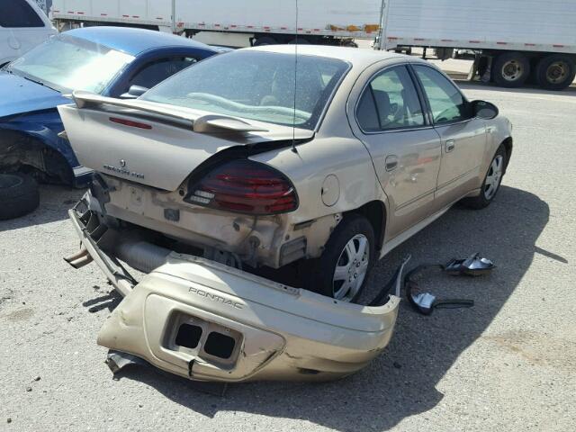 1G2NE52E25M208284 - 2005 PONTIAC GRAND AM S 金色 照片 4