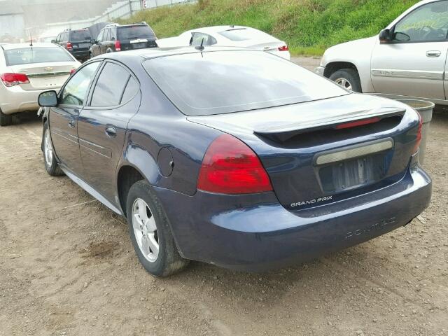 2G2WP552681165245 - 2008 PONTIAC GRAND PRIX BLUE photo 3
