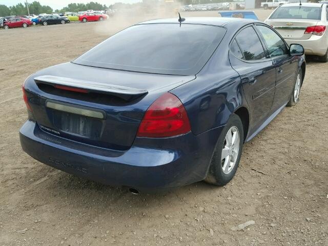 2G2WP552681165245 - 2008 PONTIAC GRAND PRIX BLUE photo 4