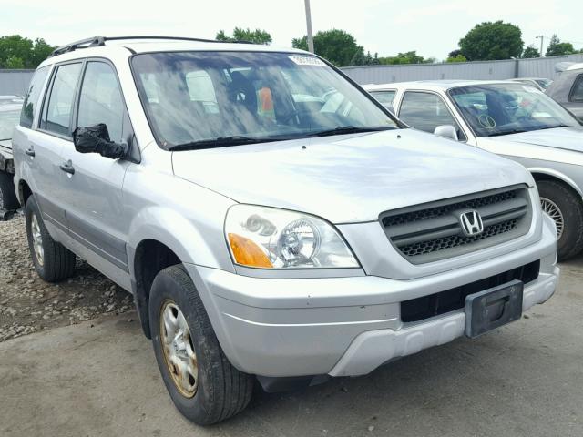 2HKYF18153H614053 - 2003 HONDA PILOT LX SILVER photo 1