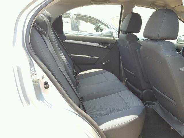 KL1TD5DE9BB246063 - 2011 CHEVROLET AVEO LS SILVER photo 6