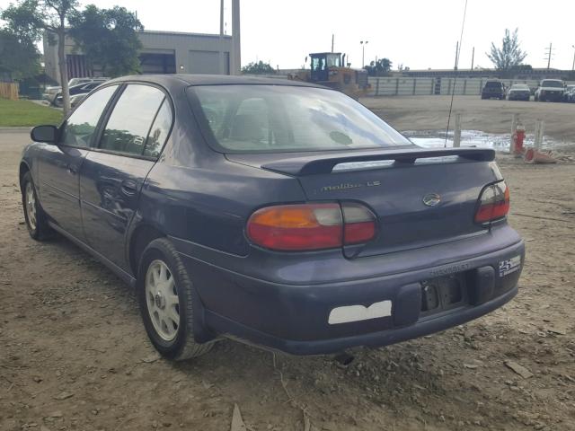1G1NE52M1X6260587 - 1999 CHEVROLET MALIBU LS BLUE photo 3