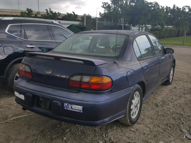 1G1NE52M1X6260587 - 1999 CHEVROLET MALIBU LS BLUE photo 4