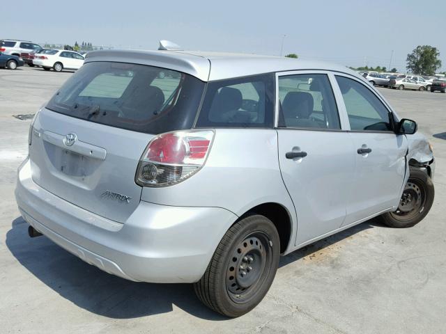 2T1KR32E38C709242 - 2008 TOYOTA COROLLA MA SILVER photo 4