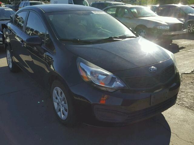 KNADM4A36D6242040 - 2013 KIA RIO LX BLACK photo 1