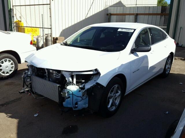 1G1ZB5ST8GF216927 - 2016 CHEVROLET MALIBU WHITE photo 2