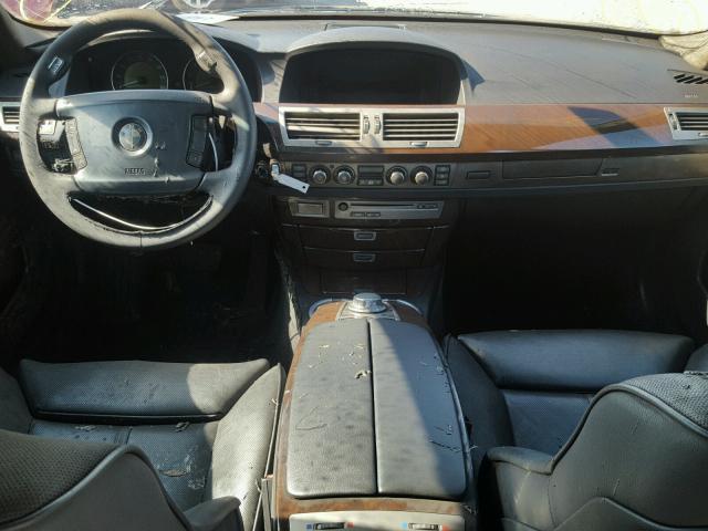 WBAHN83557DT65896 - 2007 BMW 750 BLACK photo 9