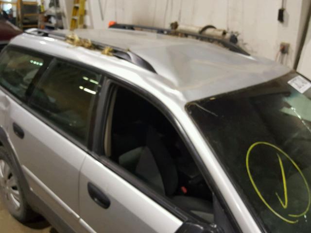 4S4BP61C857389237 - 2005 SUBARU LEGACY OUT SILVER photo 9