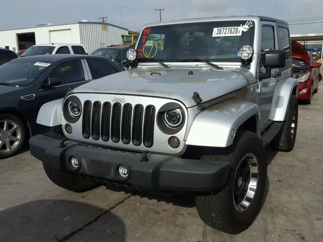 1J4FA54147L149909 - 2007 JEEP WRANGLER S 银色 照片 2