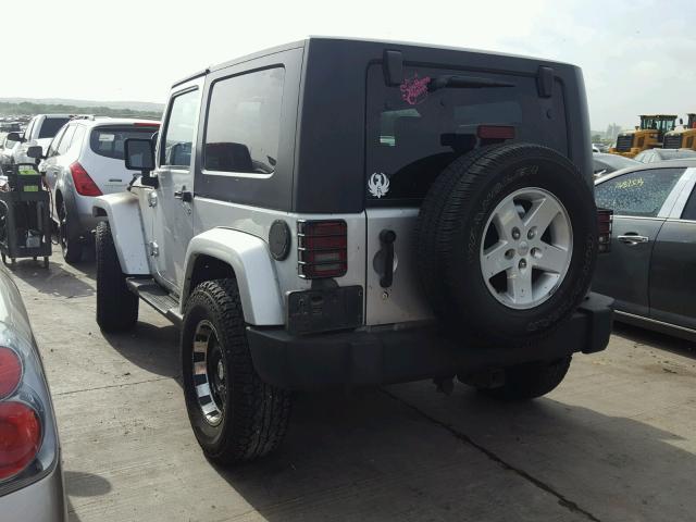 1J4FA54147L149909 - 2007 JEEP WRANGLER S 银色 照片 3