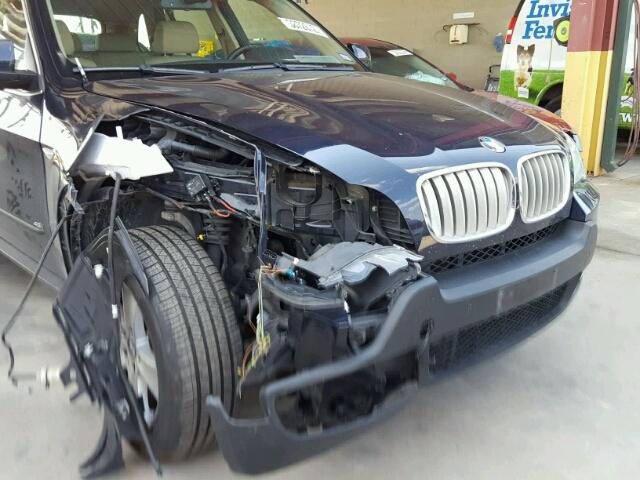 5UXFE83547LZ44005 - 2007 BMW X5 4.8I BLUE photo 9