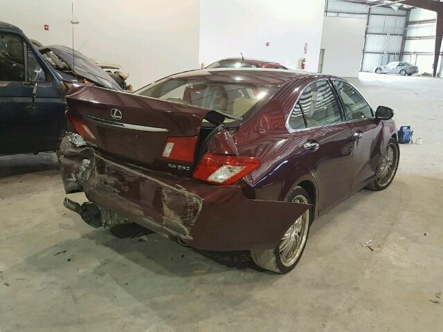 JTHBJ46GX82258042 - 2008 LEXUS ES 350 MAROON photo 4