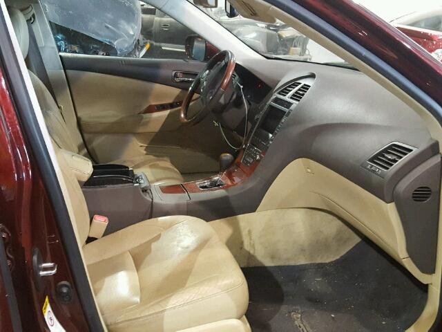 JTHBJ46GX82258042 - 2008 LEXUS ES 350 MAROON photo 5