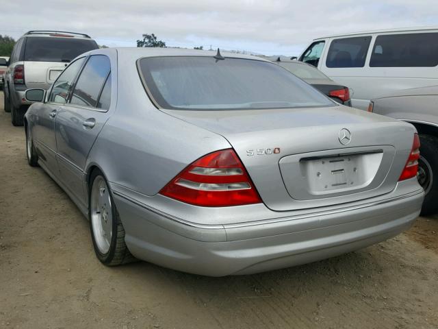 WDBNG75J81A224476 - 2001 MERCEDES-BENZ S 500 SILVER photo 3