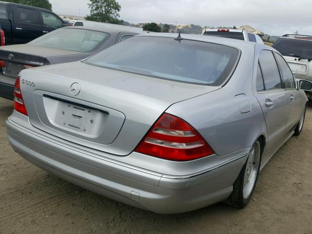 WDBNG75J81A224476 - 2001 MERCEDES-BENZ S 500 SILVER photo 4