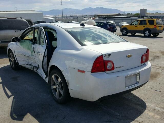 1G1ZC5E09CF383421 - 2012 CHEVROLET MALIBU 1LT WHITE photo 3