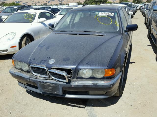 WBAGH8335XDP05906 - 1999 BMW 740 IL BLUE photo 2