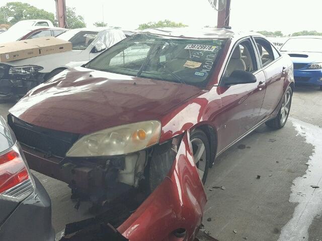 1G2ZG57B794167568 - 2009 PONTIAC G6 MAROON photo 2