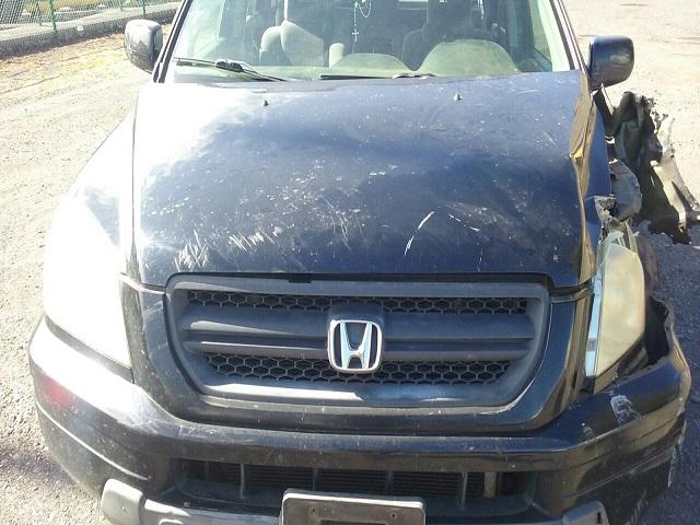 2HKYF18474H574912 - 2004 HONDA PILOT BLACK photo 7